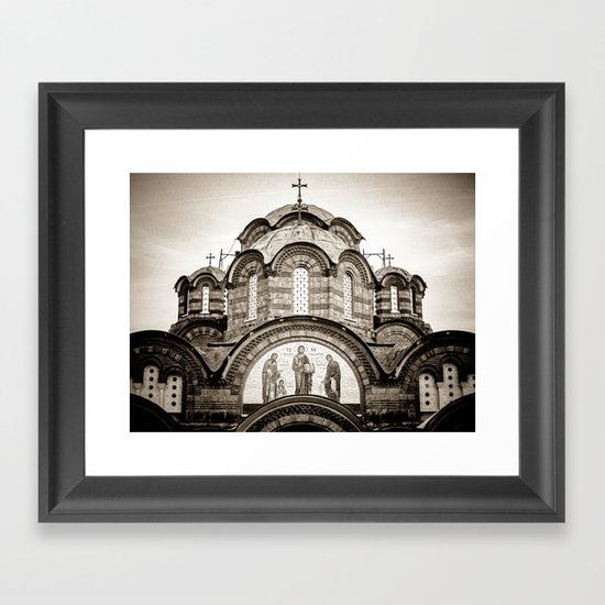 Monastery Katholikon in Greece Framed Art Print