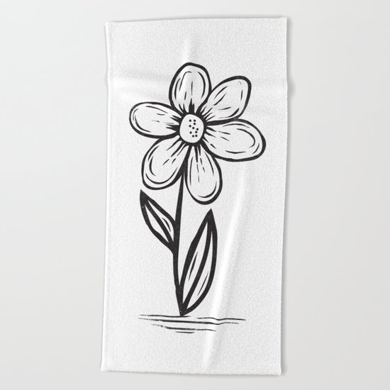 FLOWER Beach Towel