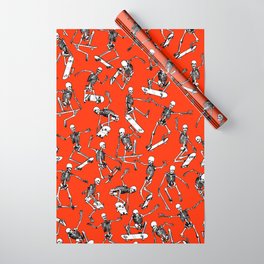 Grim Ripper Skater RED Wrapping Paper
