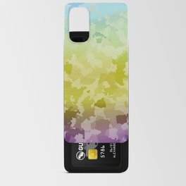 Camoflauge Ombre Sky Blue Lime Green Purple Android Card Case
