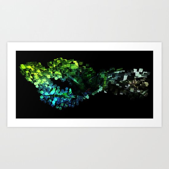 Cellular Automata Art Print