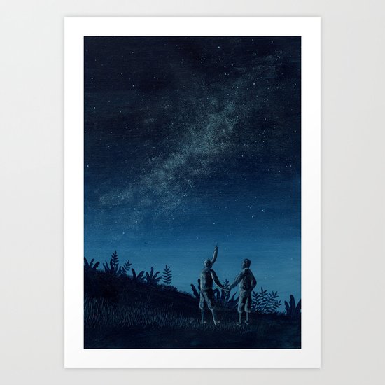 milky way Art Print