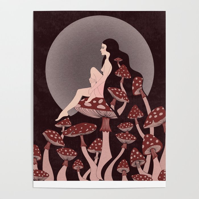 Mushroom Queen Poster