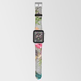 Granny's Harmonious Hummingbirds And Hibiscus Apple Watch Band