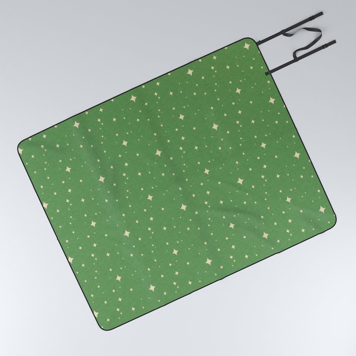 starburst green Picnic Blanket