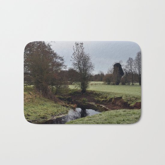 The frosty stream Bath Mat