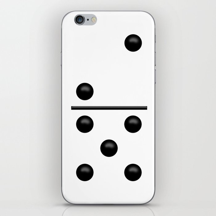 White Domino / Domino Blanco iPhone Skin
