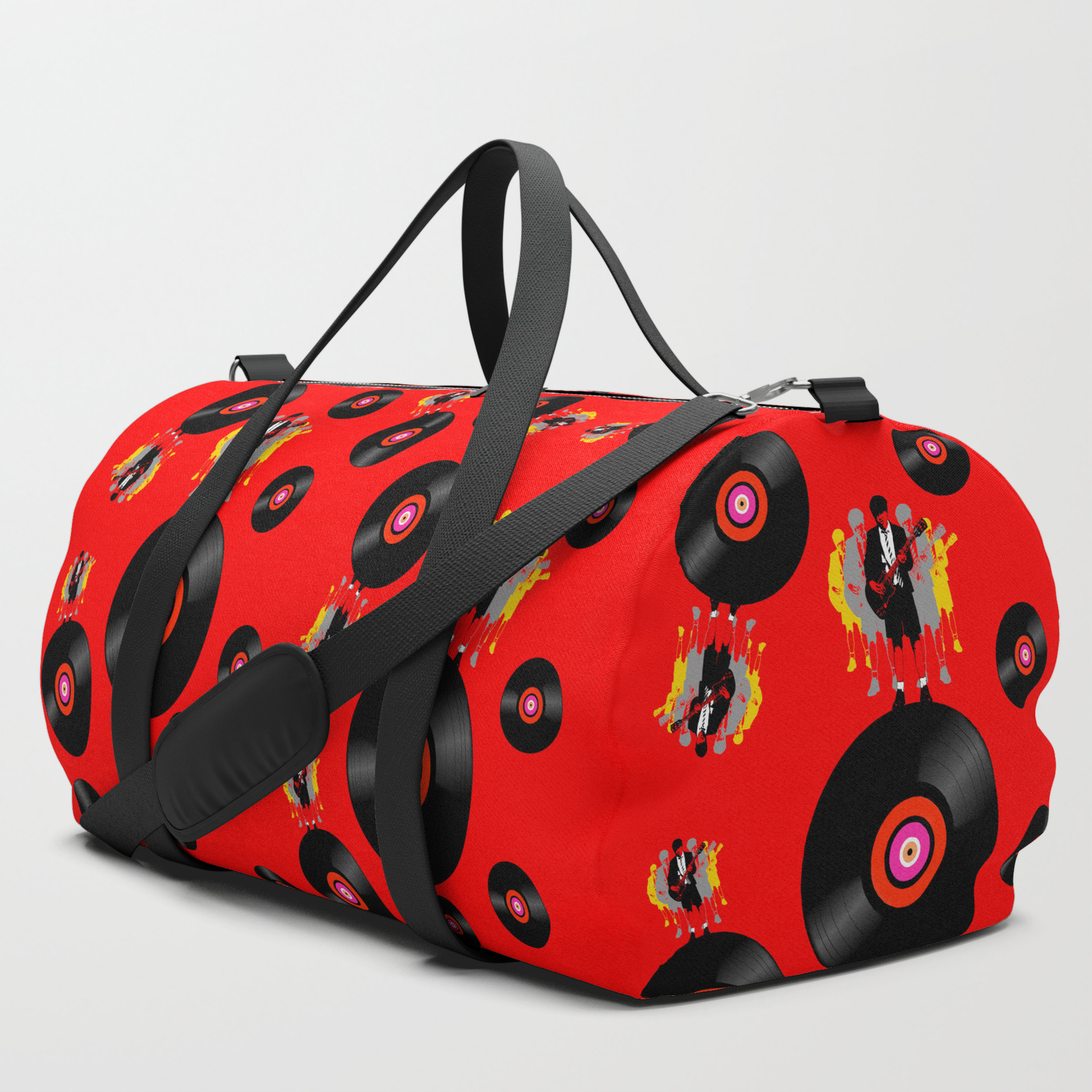 vinyl duffle bag