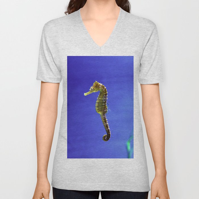 The Darling Seahorse V Neck T Shirt