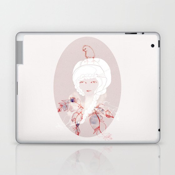 Portrait with Chick Laptop & iPad Skin