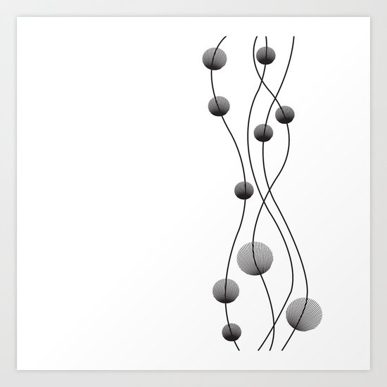 Interstellar Flowers Art Print