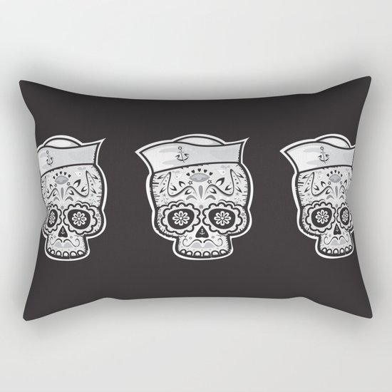 Marinero muerto sugar skull Rectangular Pillow