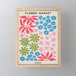 Flower Market 02: Kyoto Framed Mini Art Print