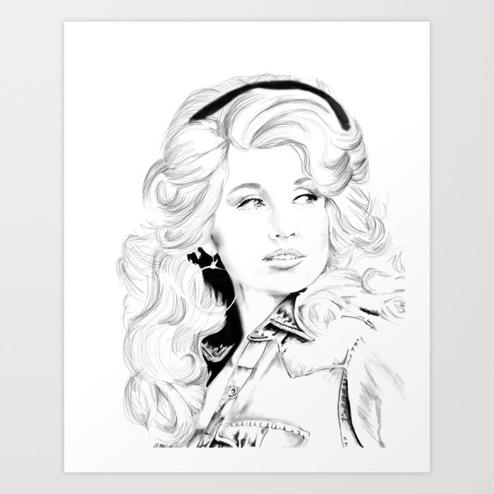 Dolly Parton Art Print By Cericow Society6