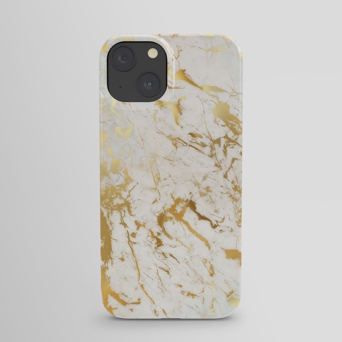 Gold marble iPhone Case