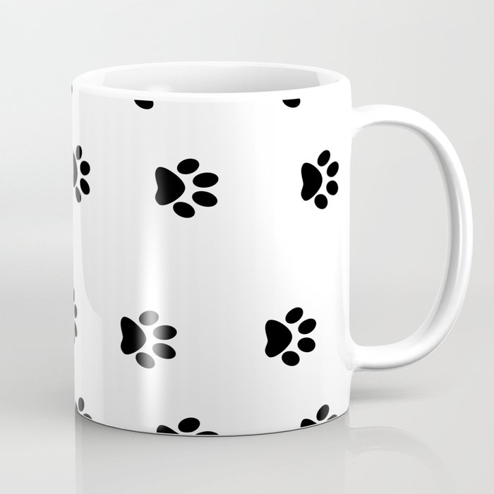 Cat Paws Unite Black And White Art Coffee Mug By Cat Paws Unite Black And White Art Coffee Mug