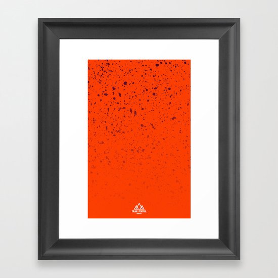Trail Status / Orange Framed Art Print