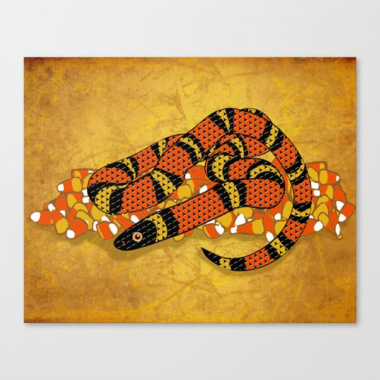 Mexican Candy Corn Snake Canvas Print
