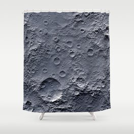 Moon Surface Shower Curtain
