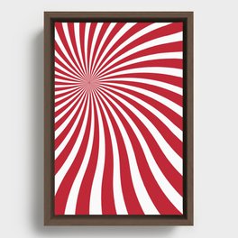 Peppermint Candy Framed Canvas