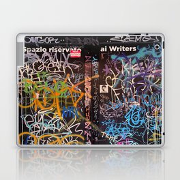 Bologna Graffiti Writers Reserved Space in The Street Laptop Skin