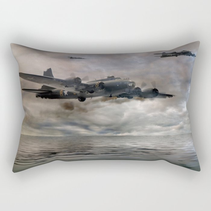 B-17 Flying Fortress - Almost Home Rectangular Pillow