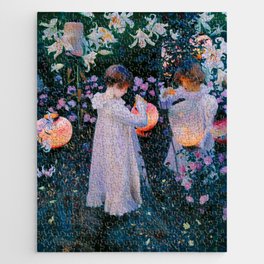 John Singer Sargent Oeillet, Lily, Lily, Rose (1886) Jigsaw Puzzle | Portrait, Johnsargent, Painting, Americanart, Mrsadeane, Wyndham, Sargent, Andmrstennant, Artmasters, Lilylily 