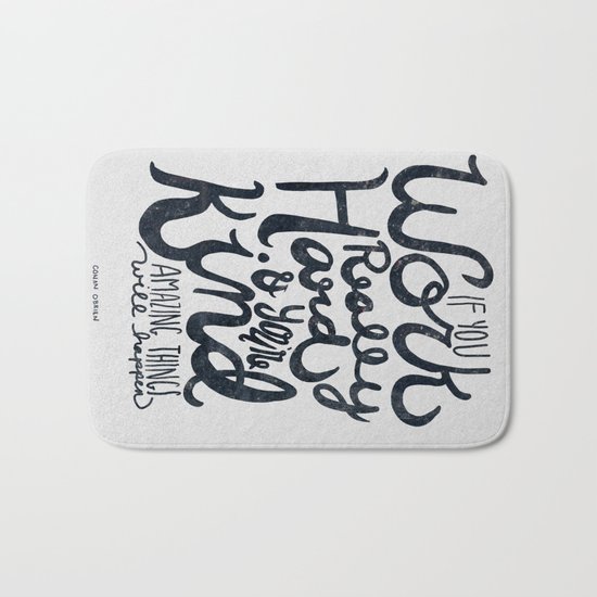 Work Really Hard Bath Mat