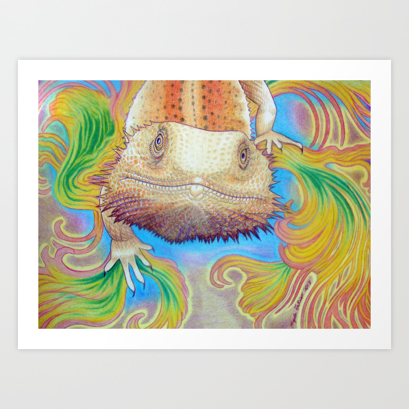 Celestial Dragon Art Print By Dreamsofthedragon Society6
