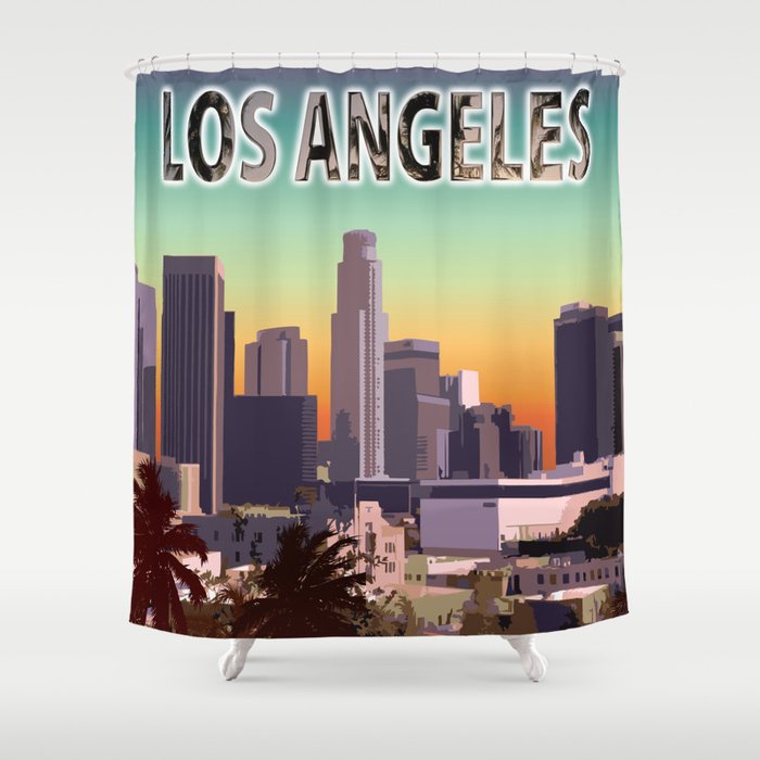 Downtown Los Angeles Shower Curtain