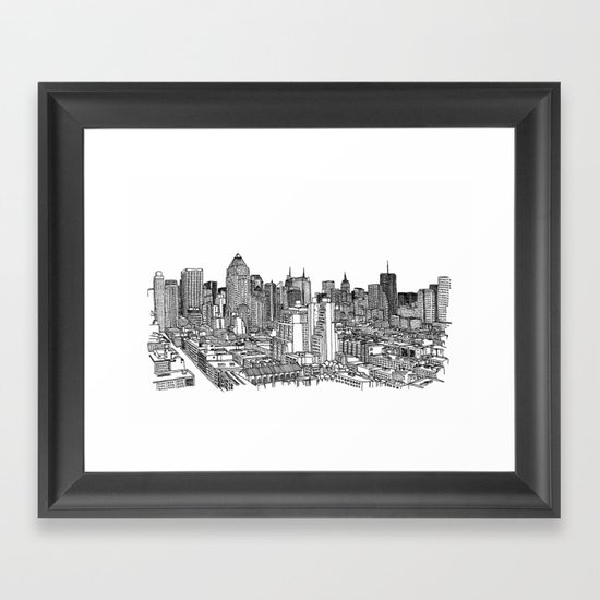 New York View 2 Framed Art Print