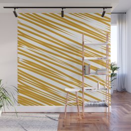 Yellow stripes background Wall Mural