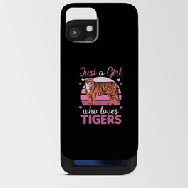 Just a girl who loves tigers - Sweet Zoo Animals iPhone Card Case