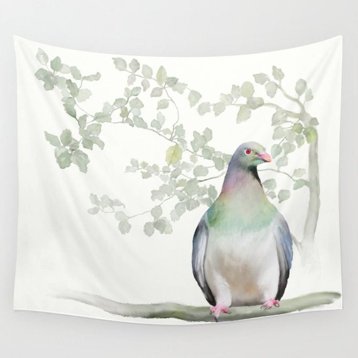 Wood Pigeon Wall Tapestry