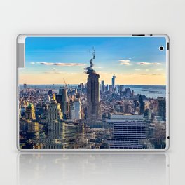 New York City distorted Laptop Skin