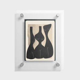 Modern Abstract Woman Body Vases 10 Floating Acrylic Print