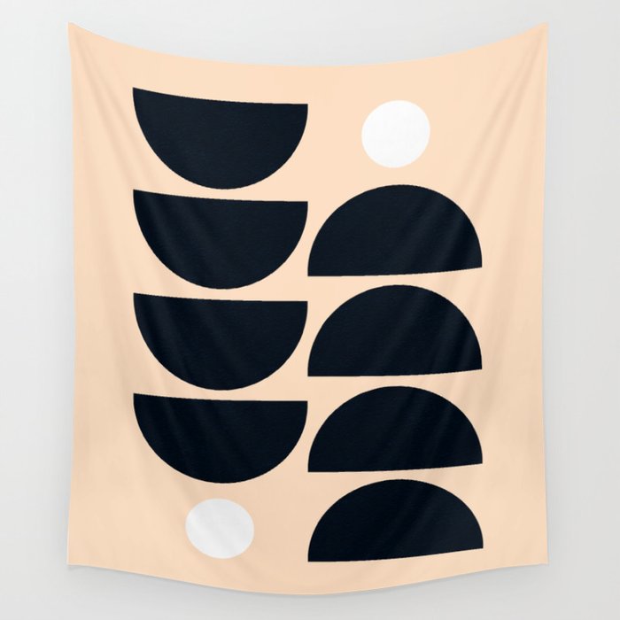 Abstraction_GEOMETRIC_OCEAN_WAVE_SUNSHINE_LOVE_POP_ART_0703A Wall Tapestry