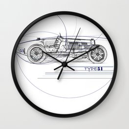 RennSport Speed Series: Type 51 Wall Clock