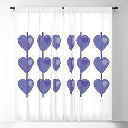Always In My Heart - Heart Strings - Very Peri Pantone Color of the Year Blackout Curtain