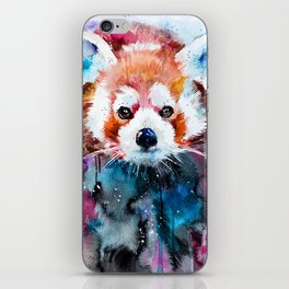 Red panda iPhone Skin