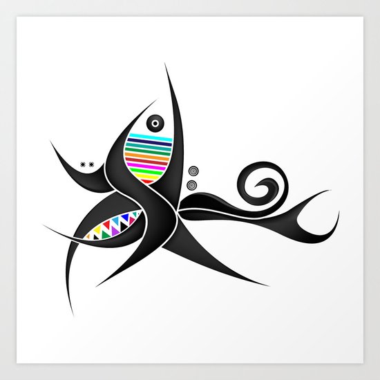 Tribal Tattoo Art Print