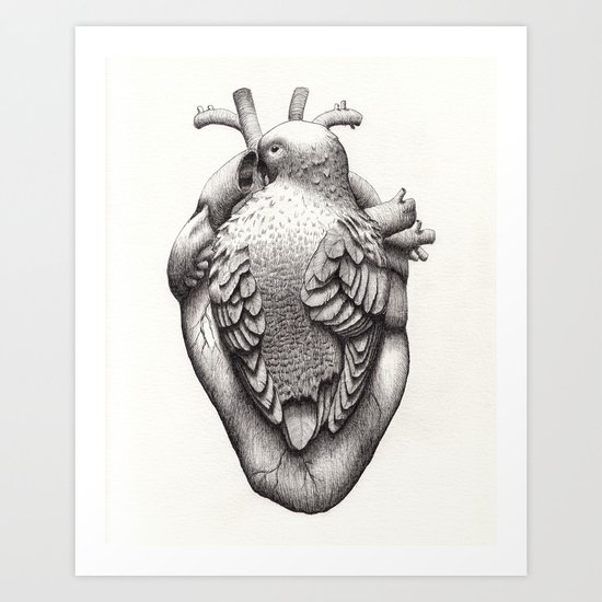 You Make my Heart Flutter Art Print