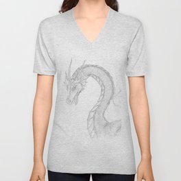 Dragon V Neck T Shirt