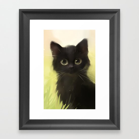 Savage Cat Framed Art Print