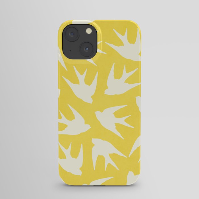 Birds (Yellow) iPhone Case