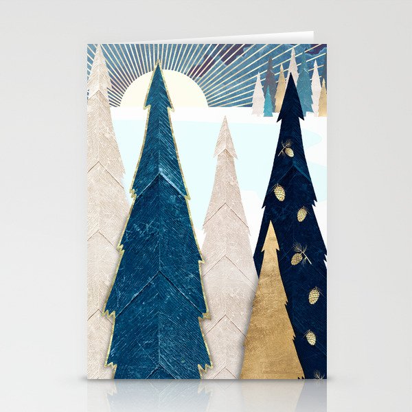 Winter Trees Stationery Cards