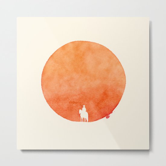 Poor Lonesome Cowboy Metal Print