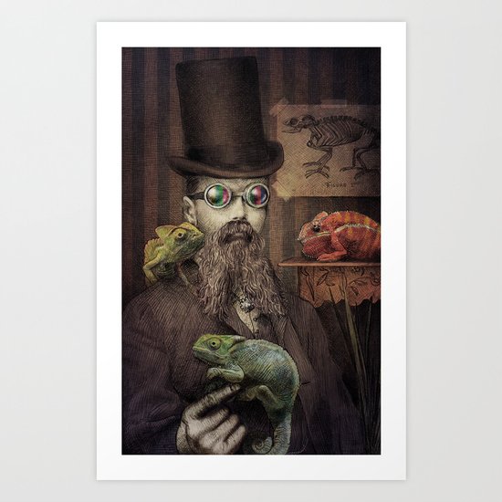 The Chameleon Collector Art Print