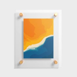 Seascape aerial view Floating Acrylic Print