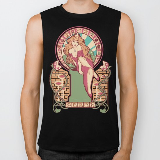 Peach Nouveau Biker Tank